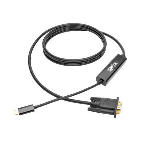 Tripp Lite USB-C to VGA Active Adapter Cable (M/M), Black, 6 ft. (1.8 m) — Being Shipped