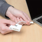 Tripp Lite USB-C to DVI Adapter with PD Charging (White) — Being Shipped