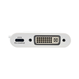 Tripp Lite USB-C to DVI Adapter with PD Charging (White) — Being Shipped