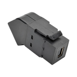 Tripp Lite Mini DisplayPort to DisplayPort All-in-One Keystone/Panel Mount Angled Adapter (F/F), Black — Being Shipped