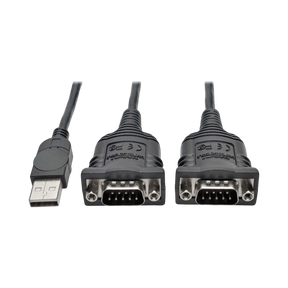 Tripp Lite 2-Port USB to DB9 Serial FTDI Adapter Cable with COM Retention (M/M), 6 ft. (1.83 m) — Being Shipped