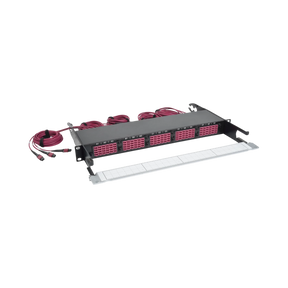 Tripp Lite 40/100Gb Fiber Breakout Patch Panel, 40Gb to 4 x 10Gb, 100Gb to 4 x 25Gb, 15 MTP QSFP to 60 LC Duplex OM4 50/125 Multimode Ports, 1U — Being Shipped