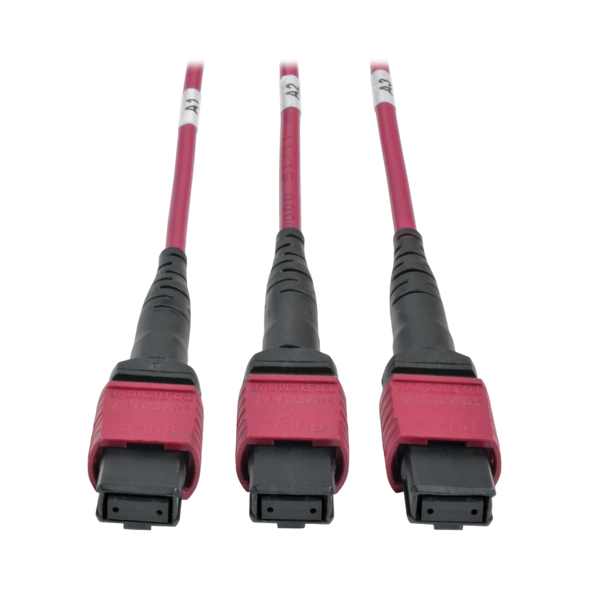 Tripp Lite 40/100Gb Fiber Breakout Patch Panel, 40Gb to 4 x 10Gb, 100Gb to 4 x 25Gb, 15 MTP QSFP to 60 LC Duplex OM4 50/125 Multimode Ports, 1U — Being Shipped