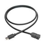 Tripp Lite Mini DisplayPort Extension Cable, 4K @ 60 Hz, HDCP 2.2 (M/F), 3 ft. (0.91 m) — Being Shipped