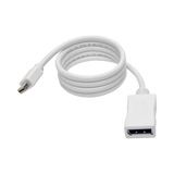 Tripp Lite Keyspan Mini DisplayPort to DisplayPort Adapter Cable (M/F), 4K 60 Hz, DP 1.2, HDCP 2.2, 3 ft. (0.9 m) — Being Shipped