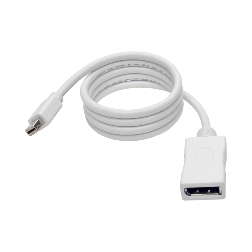 Tripp Lite Keyspan Mini DisplayPort to DisplayPort Adapter Cable (M/F), 4K 60 Hz, DP 1.2, HDCP 2.2, 3 ft. (0.9 m) — Being Shipped