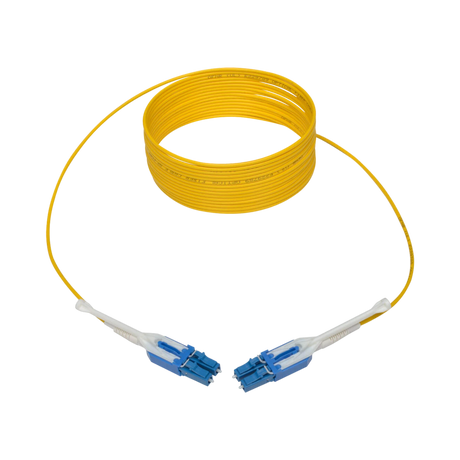 Tripp Lite Duplex Singlemode 9/125 Fiber Patch Cable (LC/LC), Push/Pull Tabs, 5 m (16 ft.) — Being Shipped