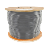 Tripp Lite Cat5e 350 MHz Solid Core Plenum-Rated (UTP) PVC Bulk Ethernet Cable, Gray, 1000 ft. (304.8 m) — Being Shipped