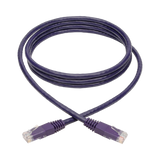 Tripp Lite Cat6 Gigabit Molded (UTP) Ethernet Cable (RJ45 M/M), PoE, Purple, 6 ft. (1.83 m) — Being Shipped