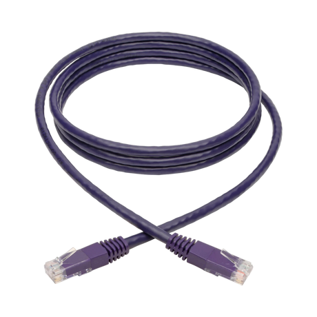 Tripp Lite Cat6 Gigabit Molded (UTP) Ethernet Cable (RJ45 M/M), PoE, Purple, 6 ft. (1.83 m) — Being Shipped