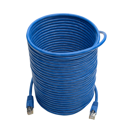 Tripp Lite Cat6a 10G Snagless Shielded STP Ethernet Cable (RJ45 M/M), PoE, Blue, 35 ft. (10.67 m) — Being Shipped