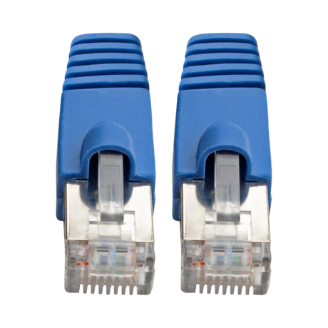 Tripp Lite Cat6a 10G Snagless Shielded STP Ethernet Cable (RJ45 M/M), PoE, Blue, 35 ft. (10.67 m) — Being Shipped