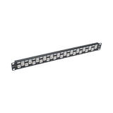 Tripp Lite 24-Port 1U Rack-Mount Cat6a Offset Feed-Through Patch Panel with Cable Management Bar, RJ45 Ethernet, TAA — Being Shipped