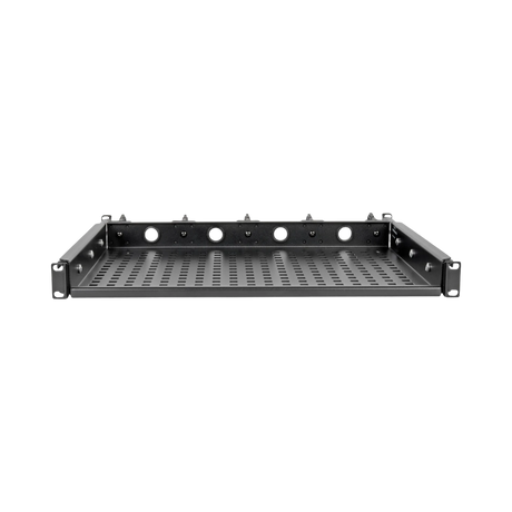 Tripp Lite SmartRack Cantilevered Steel Rack Shelf, 1U, Vented, Integrated Cable Rings, 14.2 in. Deep, Holds up to 50 lbs (22.2 kgs) — Being Shipped