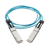 Tripp Lite QSFP+ to QSFP+ Active Optical Cable - 40Gb, AOC, M/M, Aqua, 15 m (49.2 ft.) — Being Shipped