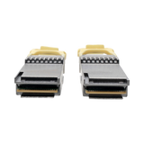 Tripp Lite QSFP28 to QSFP28 Active Optical Cable, 100GbE, AOC, M/M, Aqua, 2M (6.56 ft.) — Being Shipped