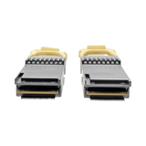Tripp Lite series QSFP28 to QSFP28 Active Optical Cable, 100GbE, AOC, M/M, Aqua, 30M (98.42 ft.) — Being Shipped