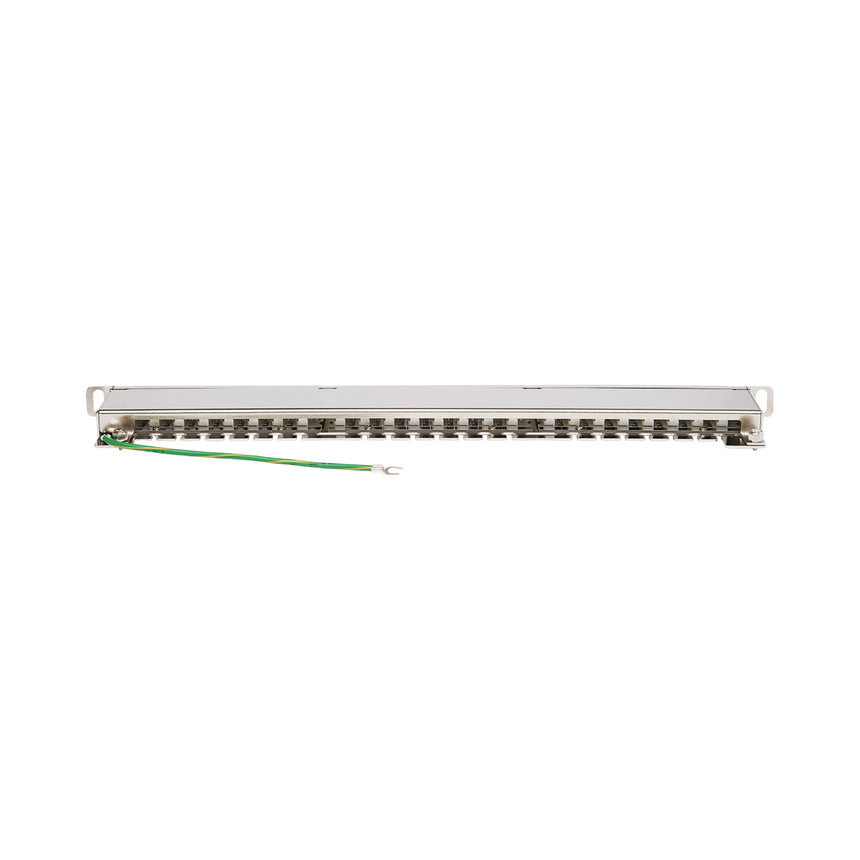Tripp Lite Cat5e/Cat6 24-Port Patch Panel, Shielded, Krone IDC, 568A/B, RJ45 Ethernet, 0.5U Rack-Mount, TAA — Being Shipped