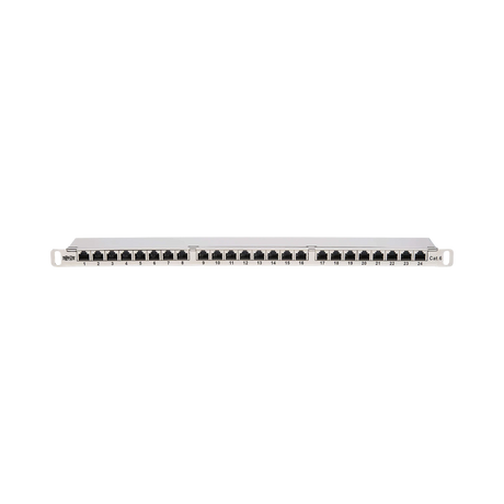 Tripp Lite Cat5e/Cat6 24-Port Patch Panel, Shielded, Krone IDC, 568A/B, RJ45 Ethernet, 0.5U Rack-Mount, TAA — Being Shipped
