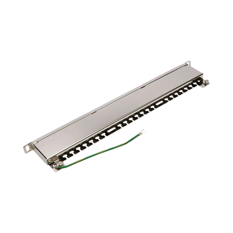 Tripp Lite Cat5e/Cat6 24-Port Patch Panel, Shielded, Krone IDC, 568A/B, RJ45 Ethernet, 0.5U Rack-Mount, TAA — Being Shipped