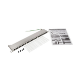 Tripp Lite Cat5e/Cat6 24-Port Patch Panel, Shielded, Krone IDC, 568A/B, RJ45 Ethernet, 0.5U Rack-Mount, TAA — Being Shipped