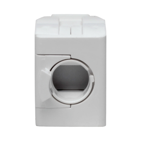 Tripp Lite Keystone Jack Cat6/Cat5e, RJ45, Shuttered, Dust Cap - Toolless, PoE/PoE+ Compliant, White, TAA — Being Shipped
