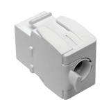 Tripp Lite Keystone Jack Cat6/Cat5e, RJ45, Shuttered, Dust Cap - Toolless, PoE/PoE+ Compliant, White, TAA — Being Shipped