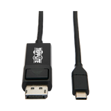 Tripp Lite USB-C to DisplayPort Adapter Cable (M/M), 4K 60 Hz, HDR, Locking DP Connector, 6 ft. (1.8 m) — Being Shipped