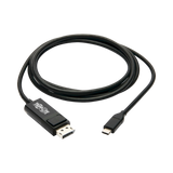 Tripp Lite USB-C to DisplayPort Adapter Cable (M/M), 4K 60 Hz, HDR, Locking DP Connector, 6 ft. (1.8 m) — Being Shipped