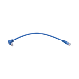 Tripp Lite Down-Angle Cat6 Gigabit Molded UTP Ethernet Cable (RJ45 Right-Angle Down M to RJ45 M), Blue, 1 ft. (0.31 m) — Being Shipped