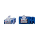 Tripp Lite Right-Angle Cat6 Gigabit Molded UTP Ethernet Cable (RJ45 Right-Angle M to RJ45 M), Blue, 1 ft. (0.31 m) — Being Shipped