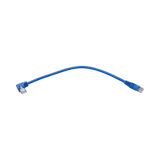 Tripp Lite Right-Angle Cat6 Gigabit Molded UTP Ethernet Cable (RJ45 Right-Angle M to RJ45 M), Blue, 1 ft. (0.31 m) — Being Shipped