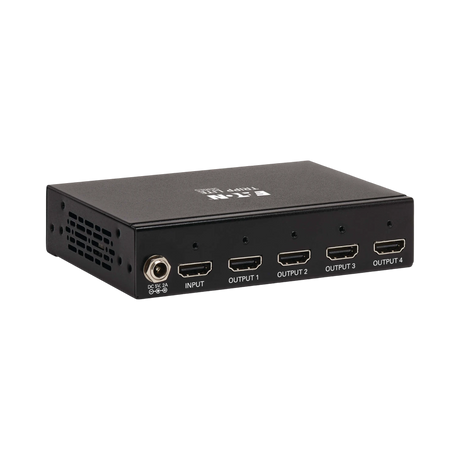 Tripp Lite 4-Port HDMI Splitter, 4K @ 60 Hz, 4:4:4, Multi-Resolution Support, HDR, HDCP 2.2, TAA — Being Shipped