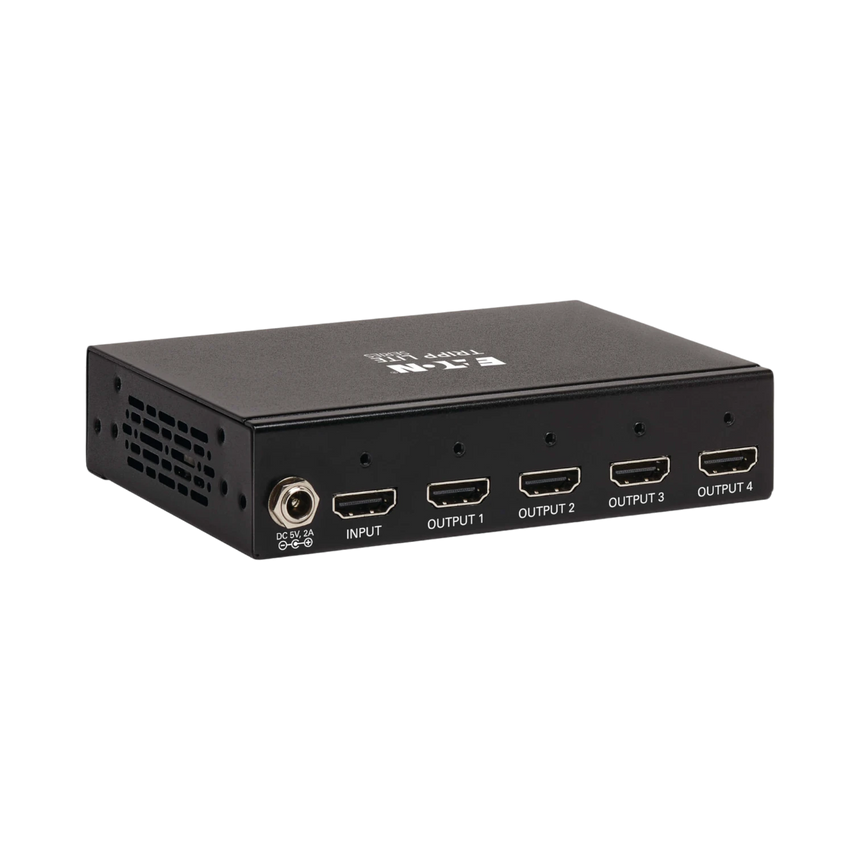 Tripp Lite 4-Port HDMI Splitter, 4K @ 60 Hz, 4:4:4, Multi-Resolution Support, HDR, HDCP 2.2, TAA — Being Shipped