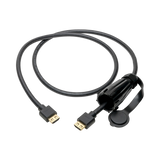 Tripp Lite High-Speed HDMI Cable (M/M), 4K 60 Hz, HDR, Industrial, IP68, Hooded Connector, Black, 3 ft. — Being Shipped