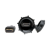 Tripp Lite High-Speed HDMI Cable (M/M), 4K 60 Hz, HDR, Industrial, IP68, Hooded Connector, Black, 3 ft. — Being Shipped
