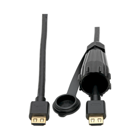 Tripp Lite High-Speed HDMI Cable (M/M), 4K 60 Hz, HDR, Industrial, IP68, Hooded Connector, Black, 3 ft. — Being Shipped