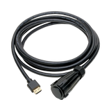 Tripp Lite High-Speed HDMI Cable (M/M), 4K 60 Hz, HDR, Industrial, IP68, Hooded Connector, Black, 12 ft. — Being Shipped