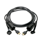 Tripp Lite High-Speed HDMI Cable (M/M), 4K 60 Hz, HDR, Industrial, IP68, Hooded Connectors, Black, 12 ft. — Being Shipped