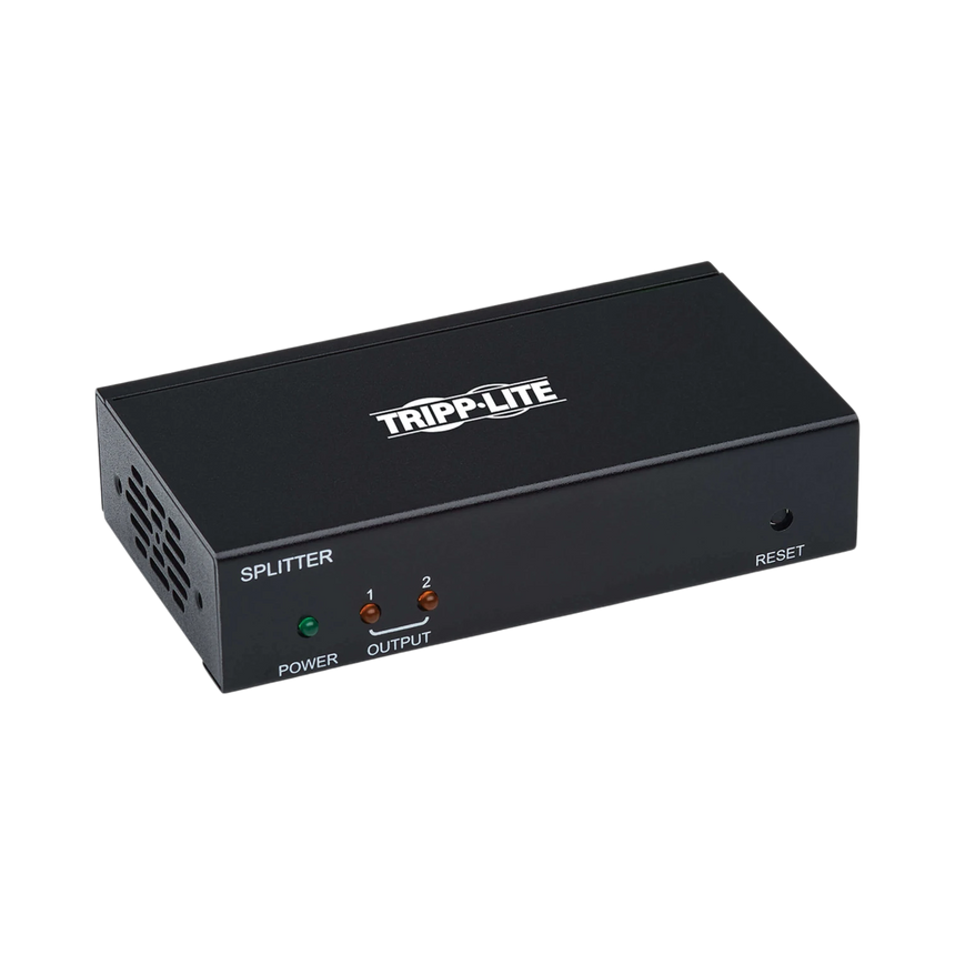 Tripp Lite 2-Port HDMI over Cat6 Splitter/Extender, 4K 60 Hz, HDR, PoC, Multi-Resolution Support, 125 ft., TAA — Being Shipped