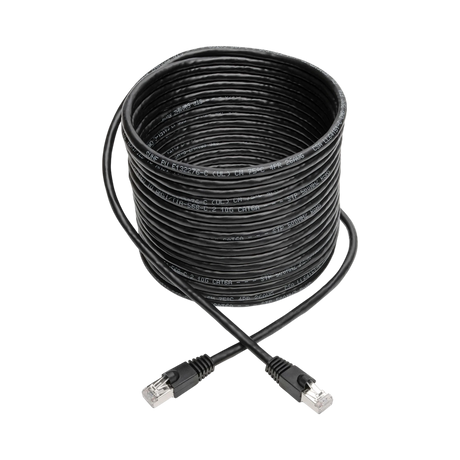Tripp Lite Cat6a 10G Snagless Shielded STP Ethernet Cable (RJ45 M/M), PoE, Black, 30 ft. (9.14 m) — Being Shipped