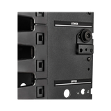 Tripp Lite High-Capacity Vertical Cable Manager, Deep Double Finger Duct with Cover, Single Sided, 6 in. Wide, Black, 7 ft. (2.2 m) — Being Shipped