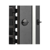Tripp Lite High-Capacity Vertical Cable Manager, Deep Double Finger Duct with Cover, Single Sided, 6 in. Wide, Black, 7 ft. (2.2 m) — Being Shipped