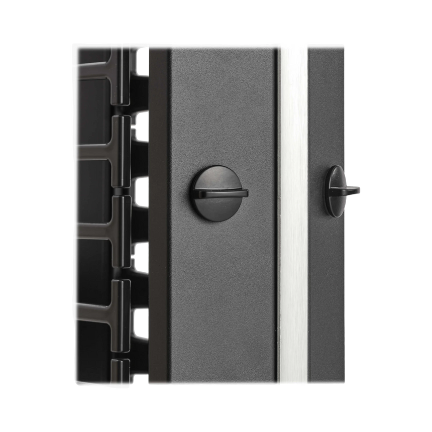 Tripp Lite High-Capacity Vertical Cable Manager, Deep Double Finger Duct with Cover, Single Sided, 6 in. Wide, Black, 7 ft. (2.2 m) — Being Shipped