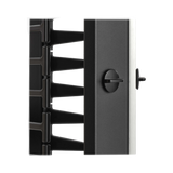 Tripp Lite High-Capacity Vertical Cable Manager, Deep Double Finger Duct with Cover, Single Sided, 6 in. Wide, Black, 7 ft. (2.2 m) — Being Shipped