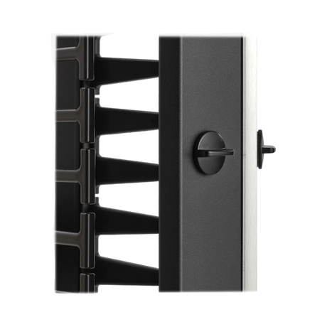 Tripp Lite High-Capacity Vertical Cable Manager, Deep Double Finger Duct with Cover, Single Sided, 6 in. Wide, Black, 7 ft. (2.2 m) — Being Shipped