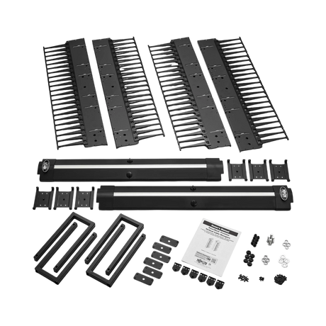 Tripp Lite High-Capacity Vertical Cable Manager, Deep Double Finger Duct with Cover, Single Sided, 6 in. Wide, Black, 7 ft. (2.2 m) — Being Shipped