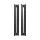 Tripp Lite High-Capacity Vertical Cable Manager, Deep Double Finger Duct with Cover, Single Sided, 6 in. Wide, Black, 7 ft. (2.2 m) — Being Shipped