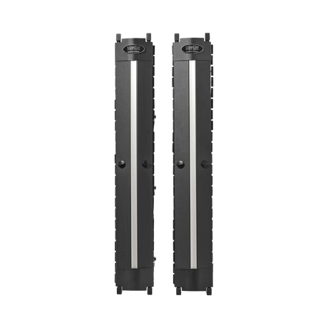 Tripp Lite High-Capacity Vertical Cable Manager, Deep Double Finger Duct with Cover, Single Sided, 6 in. Wide, Black, 7 ft. (2.2 m) — Being Shipped