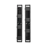 Tripp Lite High-Capacity Vertical Cable Manager, Deep Double Finger Duct with Cover, Single Sided, 6 in. Wide, Black, 7 ft. (2.2 m) — Being Shipped